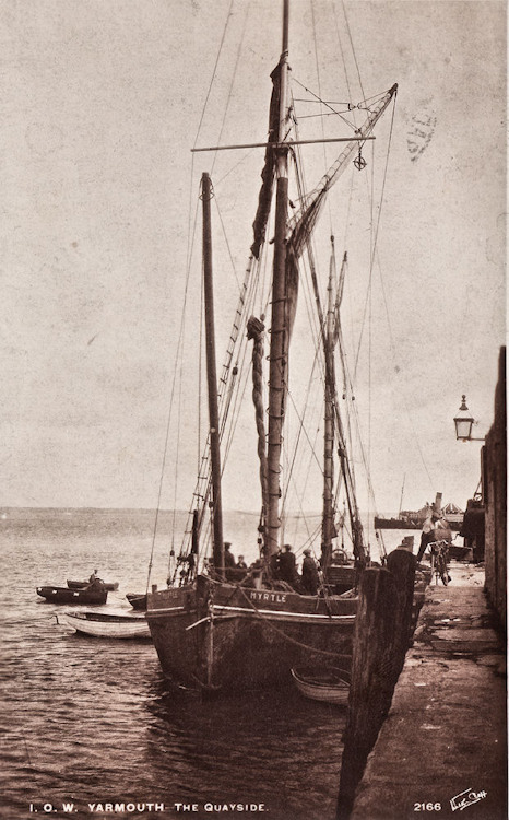 Barge at Yarmouth quay