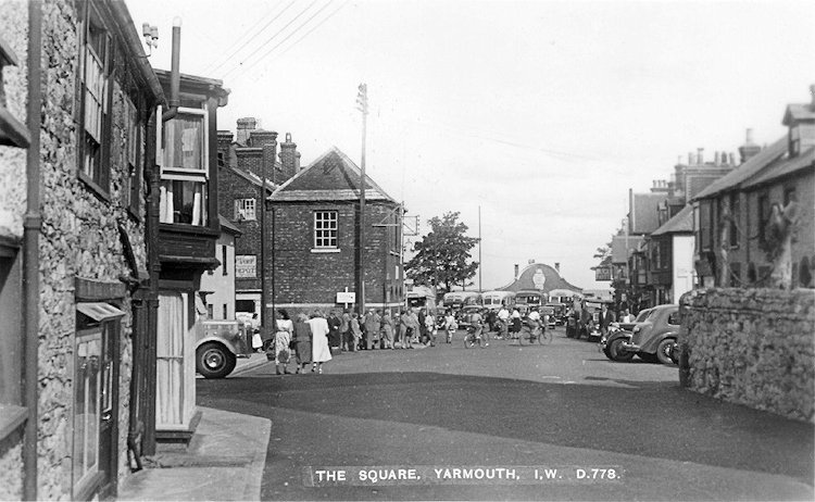 Yarmouth Square in the 50's